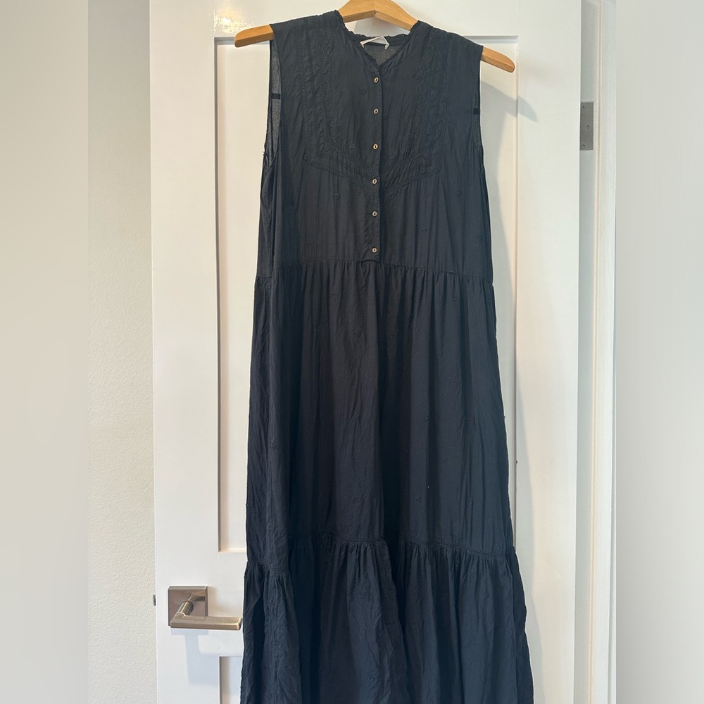 Ulla Johnson Black Midi Dress
